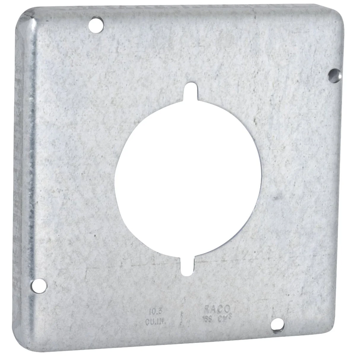 Outstanding Raco 2.156 In. Dia. Receptacle 4-11 16 In. x 4-11 16 In. Square Device Cover Fashionable