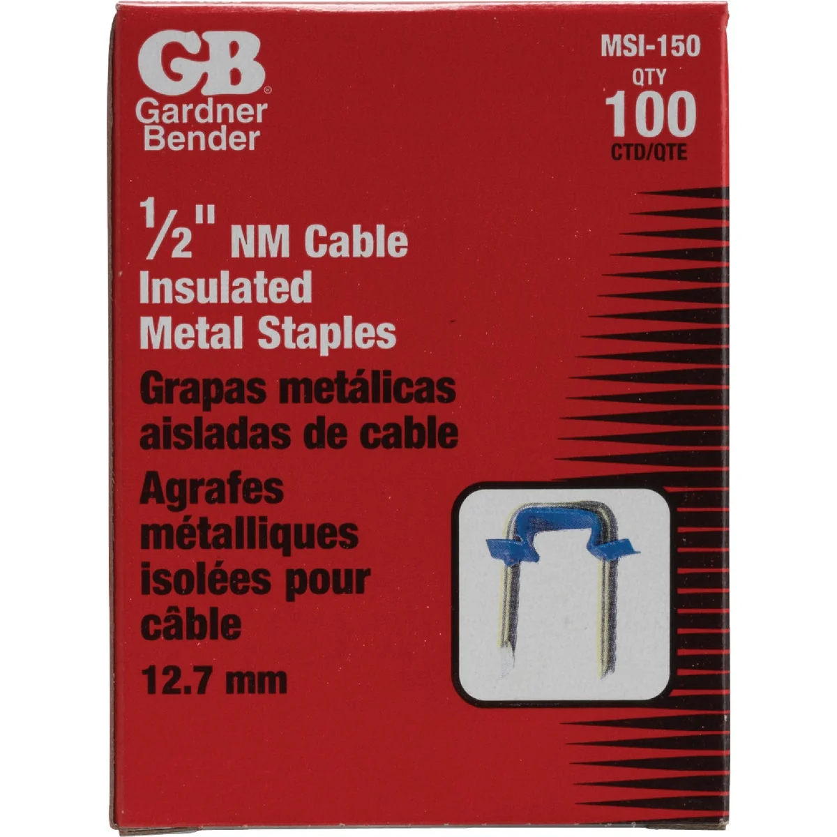 Fashionable Gardner Bender 1 2 In. Steel Cable Staple 100-Count Expertly Made