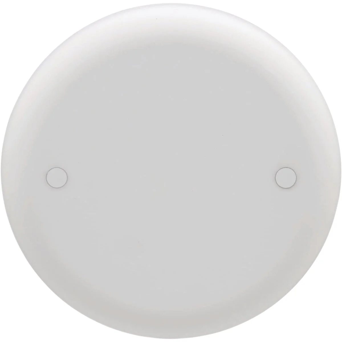 Durable Carlon 4 In. Blank White Round Ceiling Box Cover Reusable