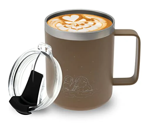 Convenient 12 oz Insulated Coffee Mug with Handle Lid High-End