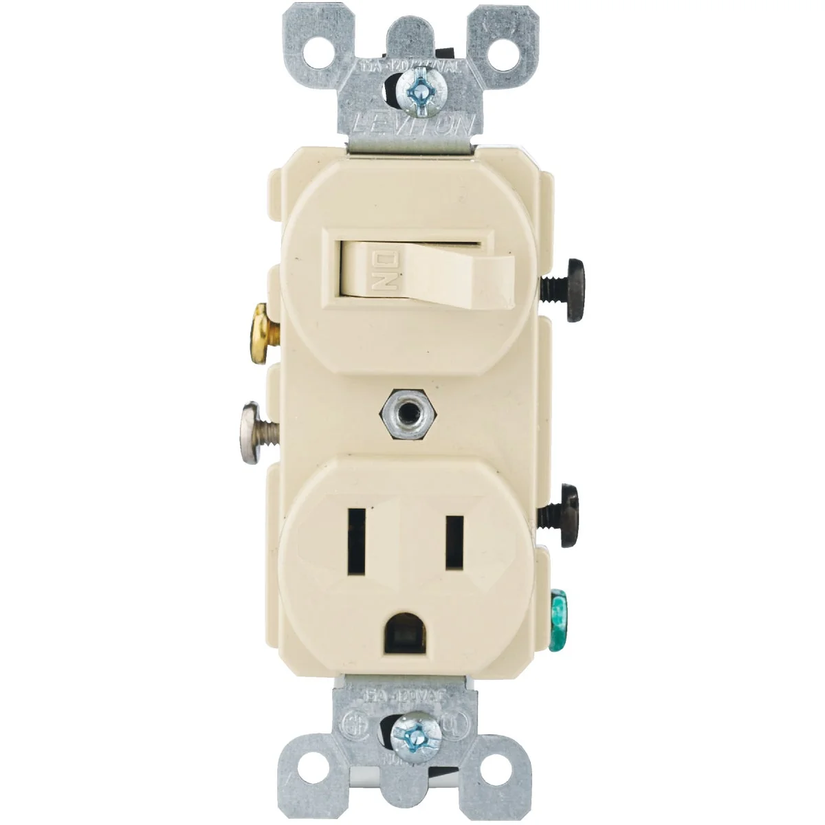 Eco-Friendly Leviton Ivory 15A Heavy-Duty Switch Outlet Premium Material