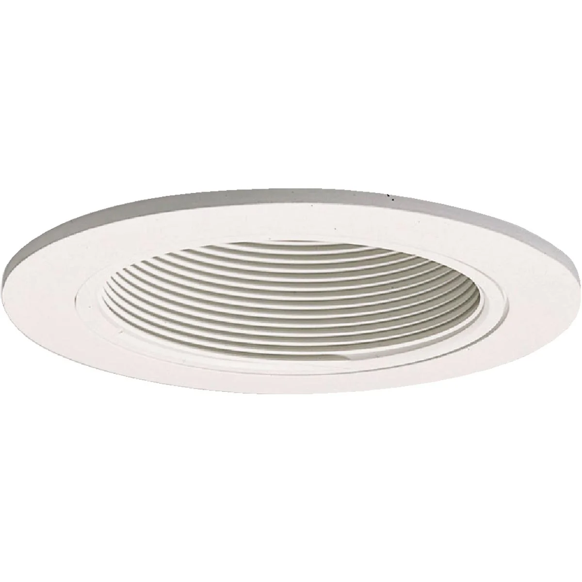 Expertly Made Halo 4 In. White Trim w White Baffle Recessed Fixture Trim Safe