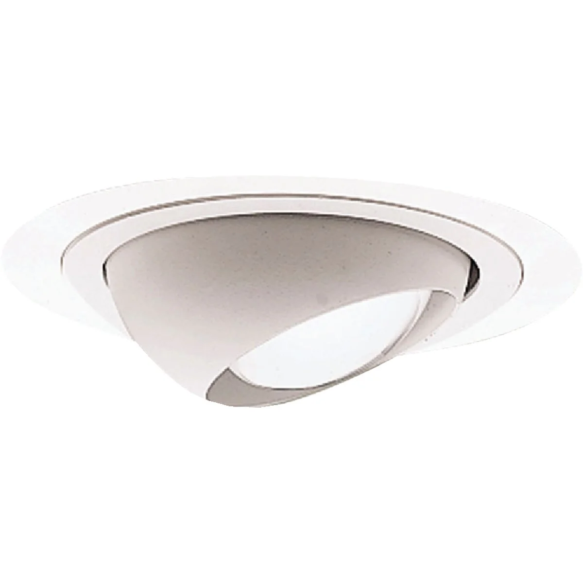 Breathable Halo 4 In. White Eyeball Recessed Fixture Trim Original Design