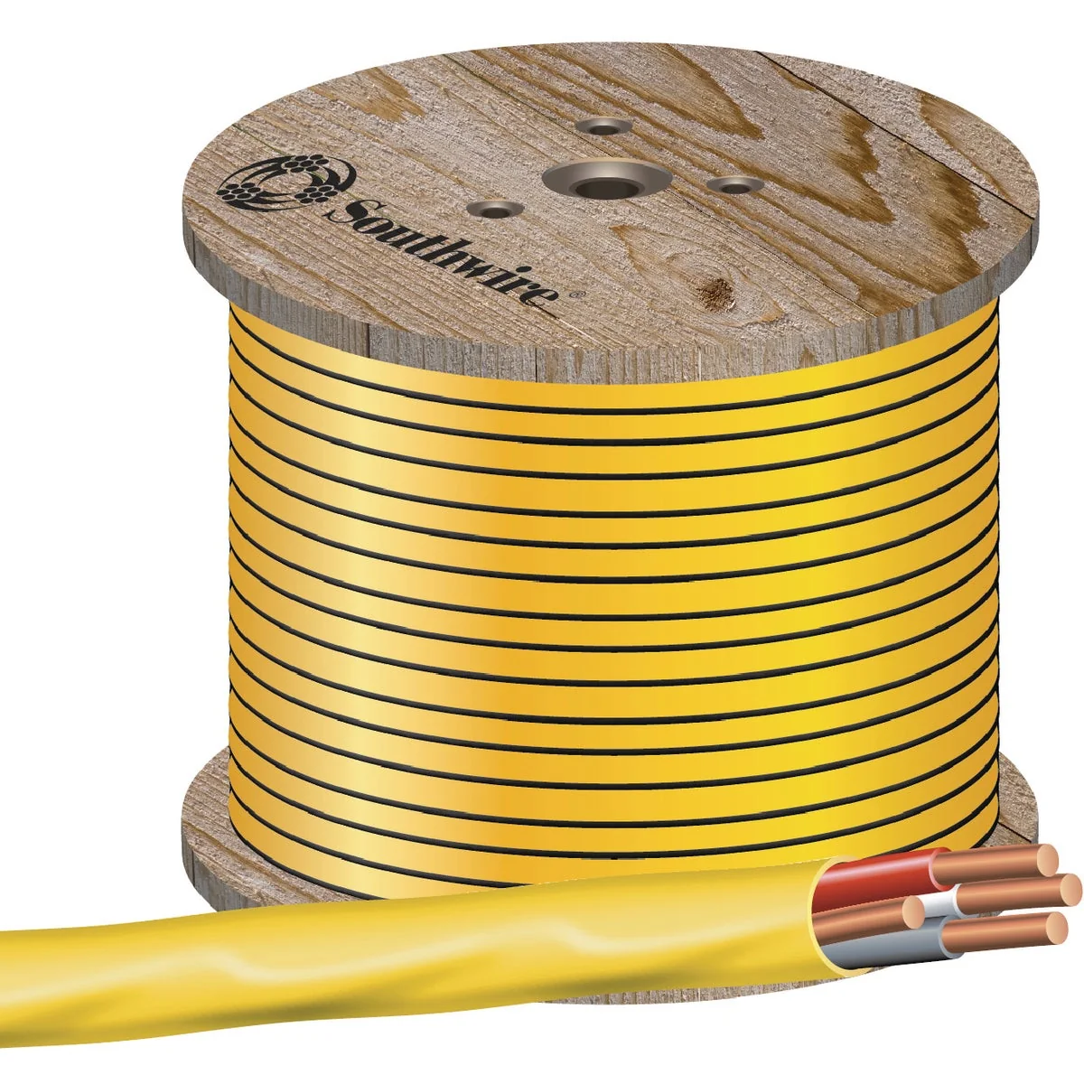 Proven Romex 250 Ft. 12-3 Solid Yellow NMW G Electrical Wire High-Grade
