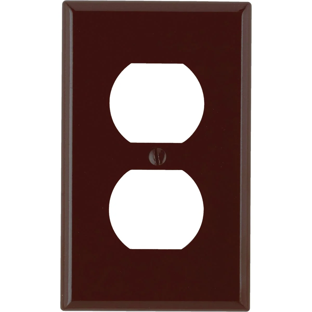 Sustainable Leviton 1-Gang Smooth Plastic Outlet Wall Plate Brown Eco-Friendly