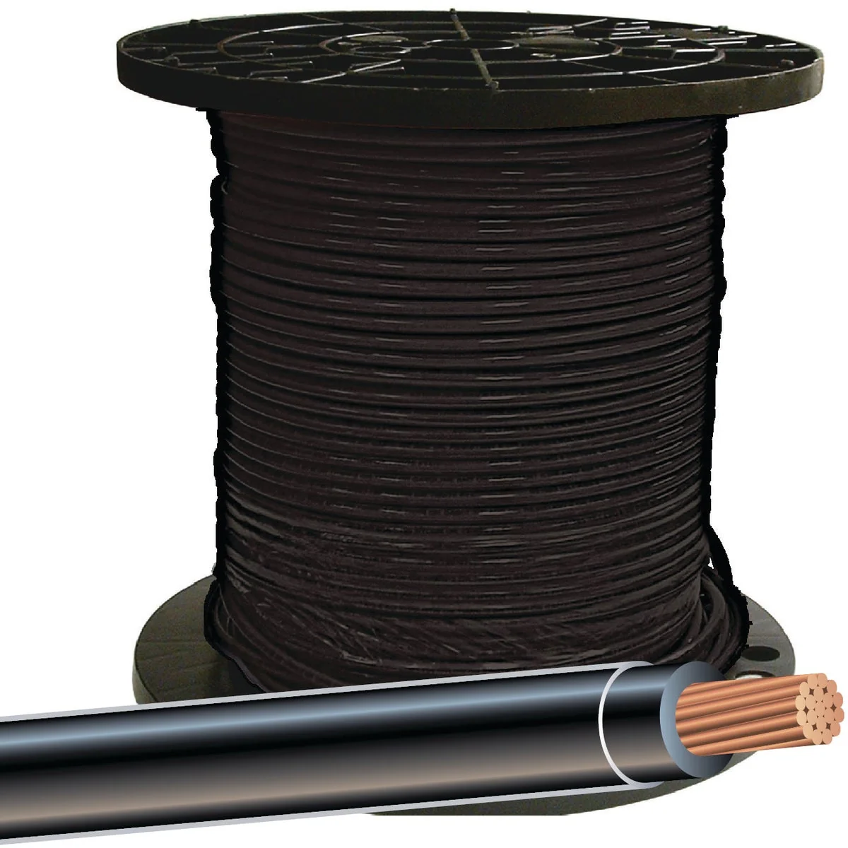 Sophisticated Southwire 500 Ft. 8 AWG Stranded Black THHN Electrical Wire Genuine