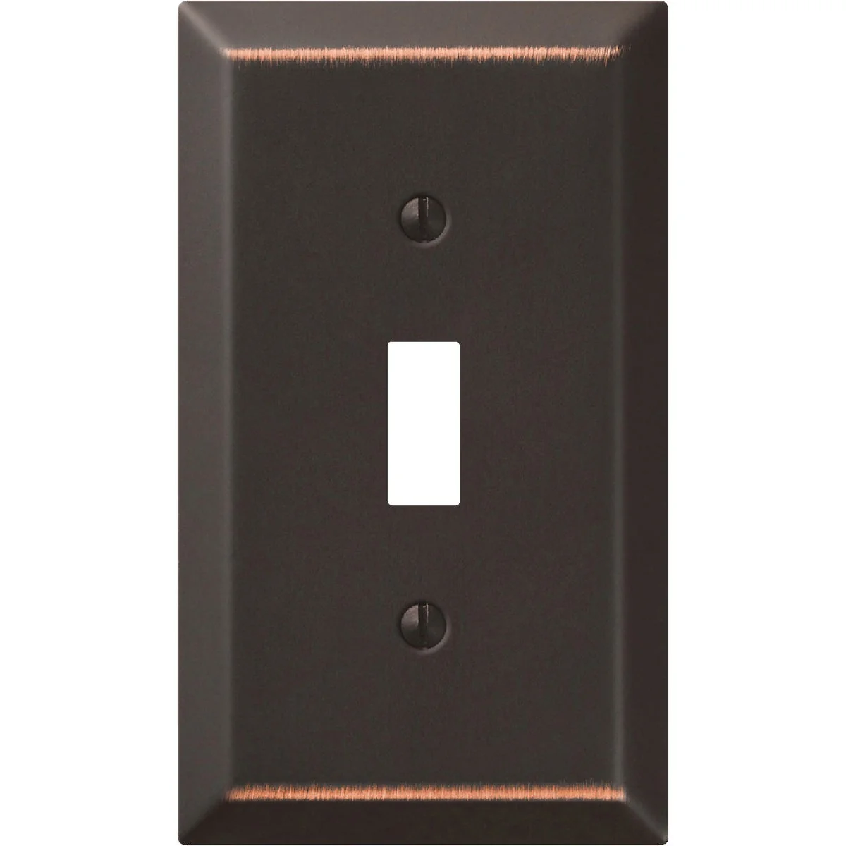 Relaxed Amerelle 1-Gang Stamped Steel Toggle Switch Wall Plate Aged Bronze User-Friendly