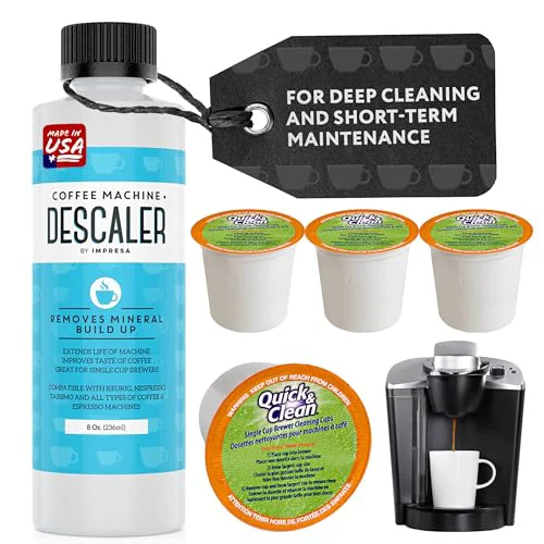 User-Friendly Coffee Machine Descaler Cleaning Bundle 8 Fl Oz Original Design