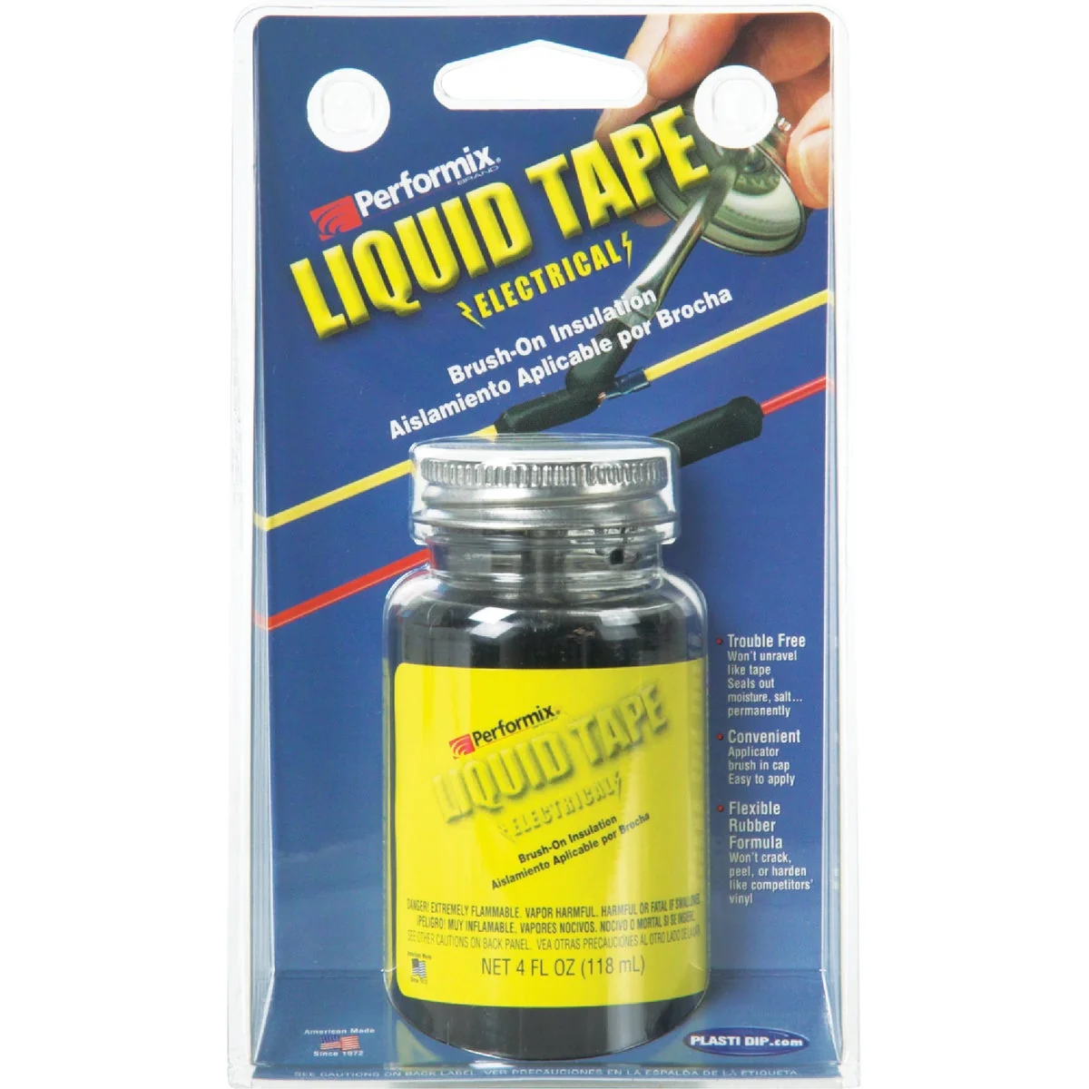 Convenient Plasti Dip 4 Oz. Black Electrical Liquid Tape Specialty