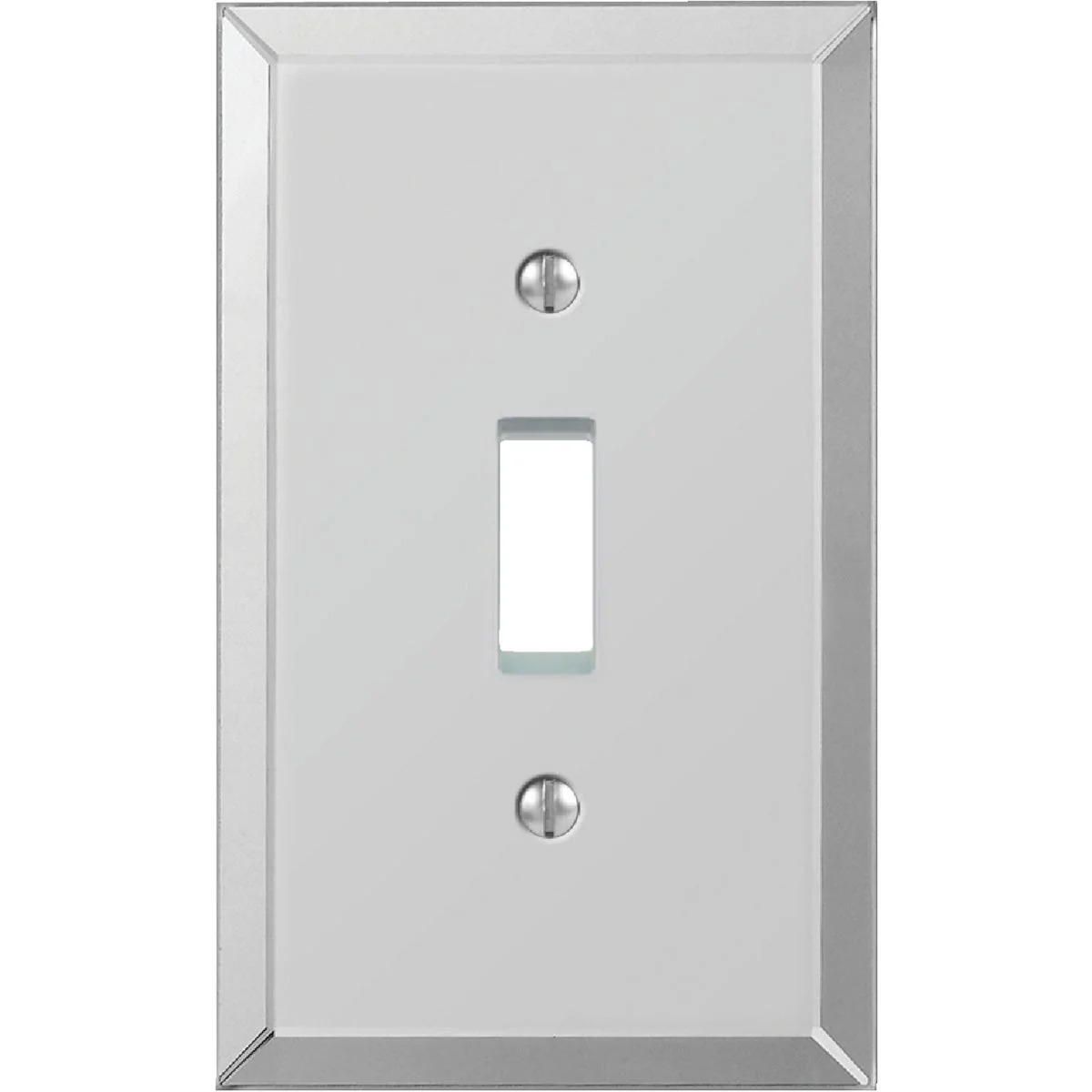Durable Amerelle 1-Gang Acrylic Beveled Mirror Toggle Switch Wall Plate Organic