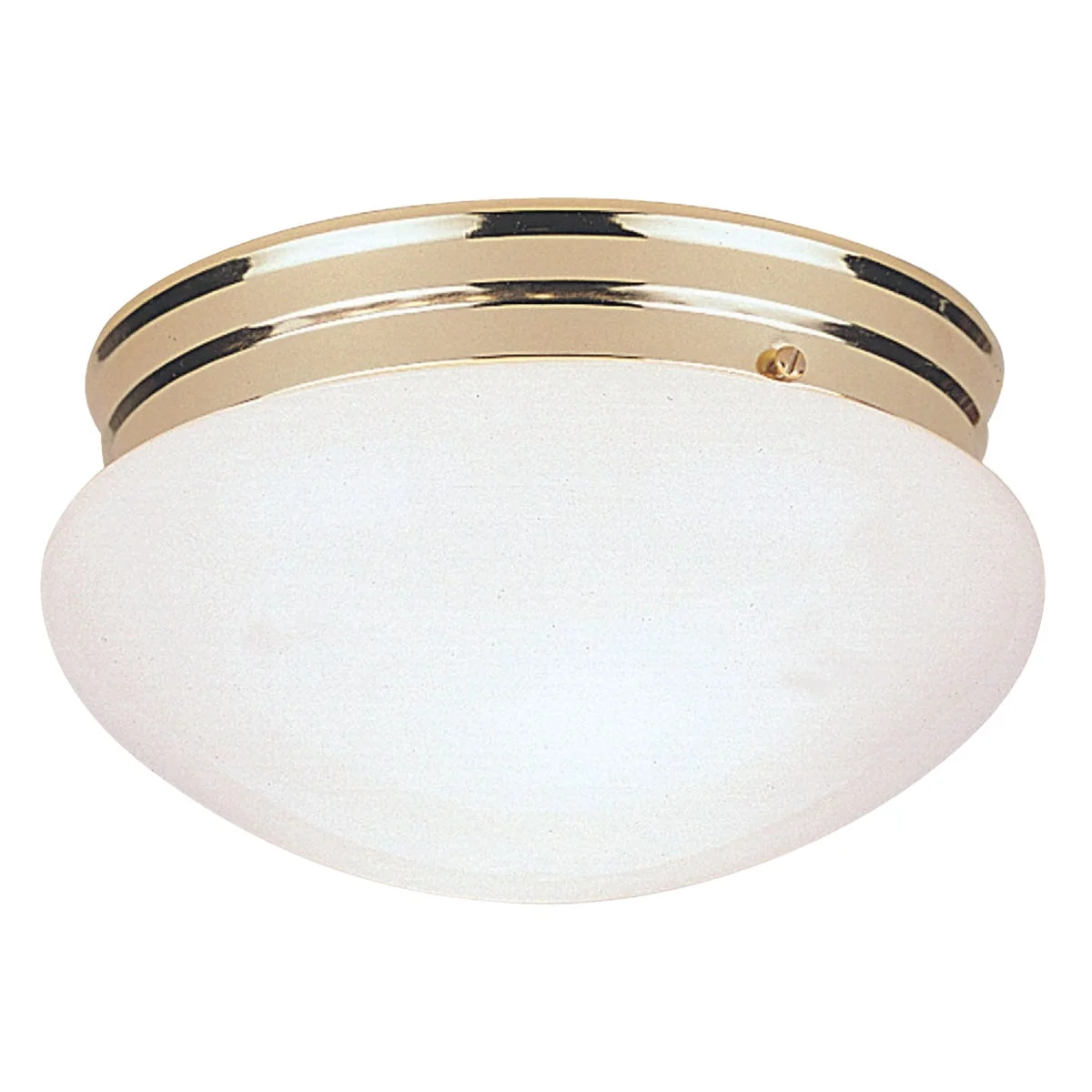 Flexible Home Impressions 7-1 2 In. Polished Brass Incandescent Flush Mount Ceiling Light Fixture Stylish
