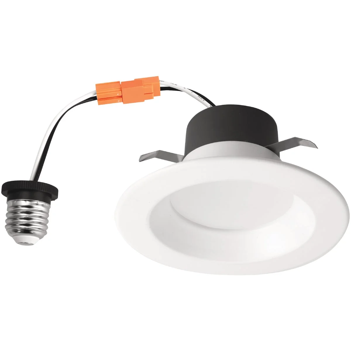 Healthy 4 In. Retrofit IC Rated White LED CCT Tunable Downlight with Baffle Trim 650 Lm. Original Design