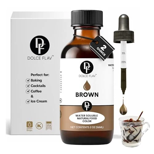 Eco-Friendly Natural Brown Food Coloring from Caramel Recyclable