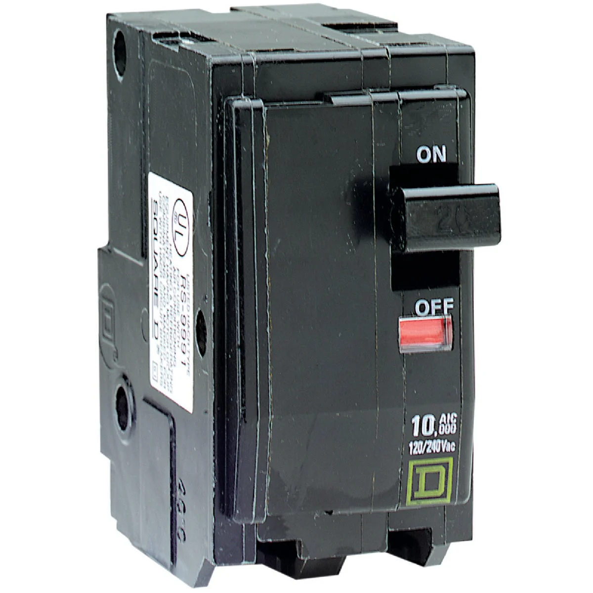 Expertly Made Square D QO 20A Double-Pole Standard Trip Circuit Breaker Durable