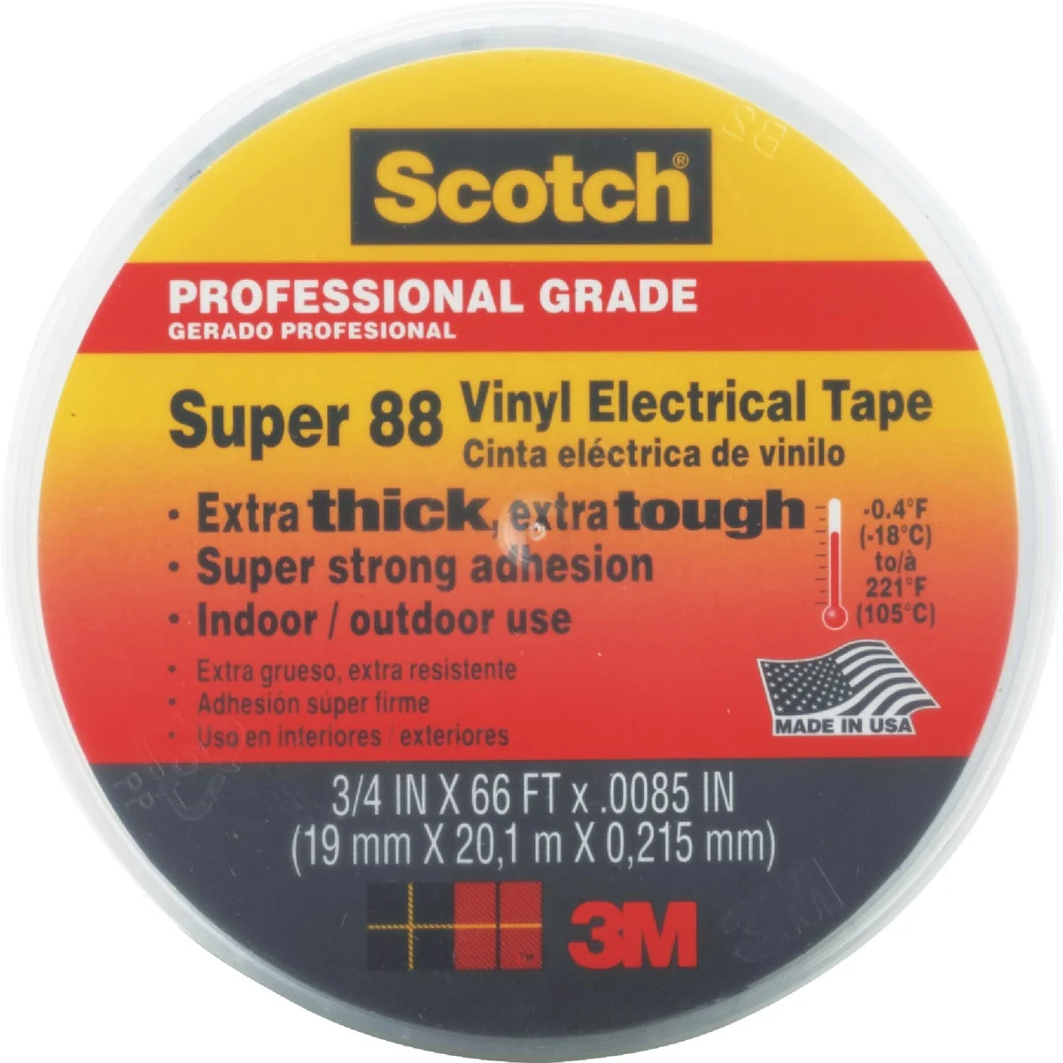 Innovative 3M Scotch Weather Resistant 3 4 In. x 66 Ft. Electrical Tape Luxury