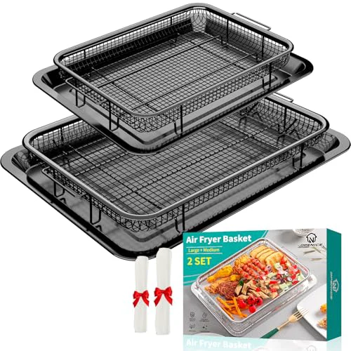 Organic Oven Air Fryer Basket and Tray 6 Count Superior