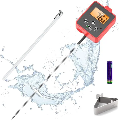 Authentic Digital Candy Thermometer with Pot Clip Green