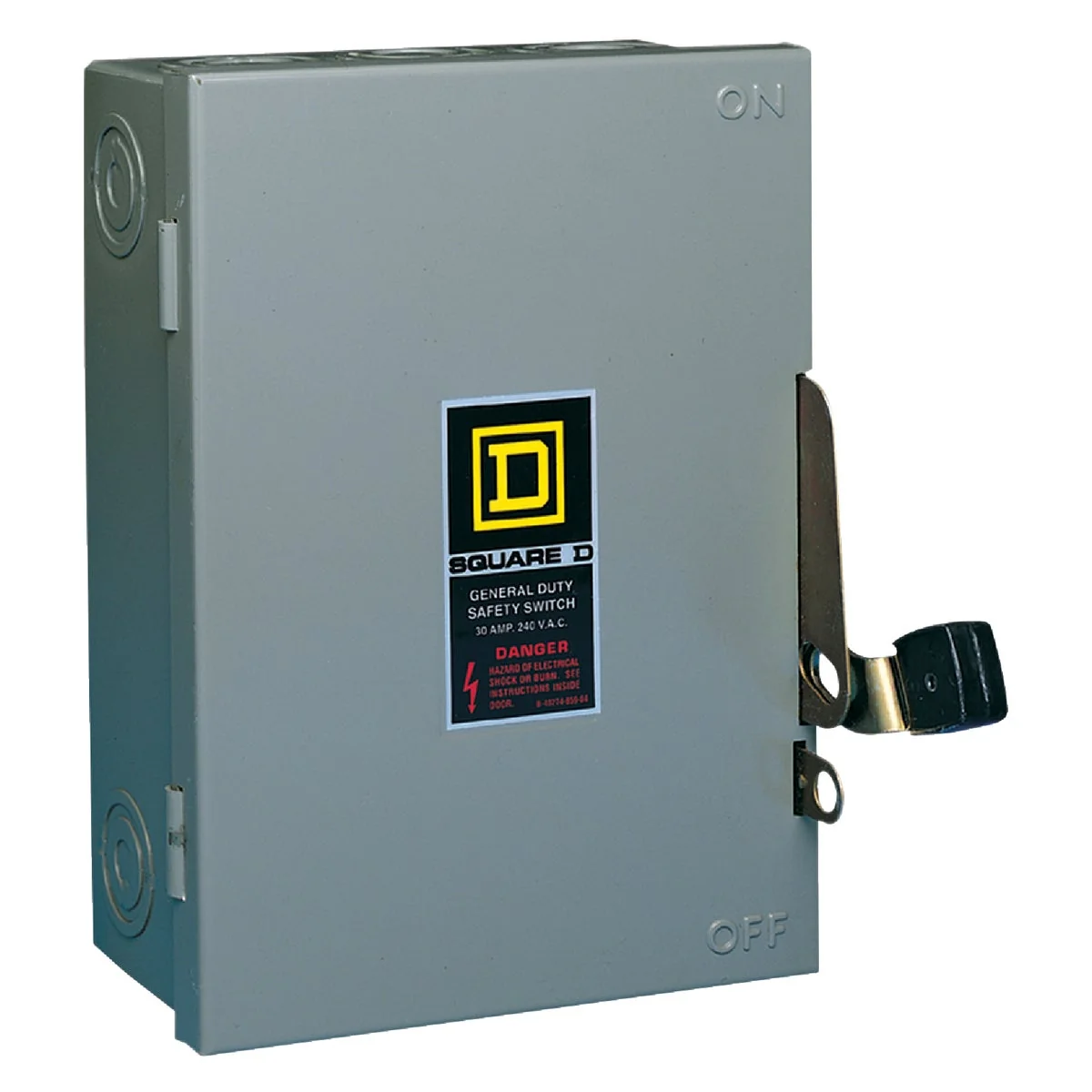 Contemporary Square D 30A D Series Indoor Plug Fuse Fusible Safety Switch With Neutral Original