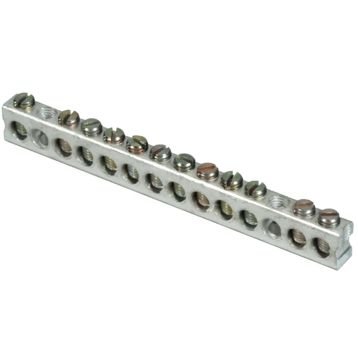 Smooth Square D 12-Terminal QO Homeline Aluminum Ground Bar Kit Secure