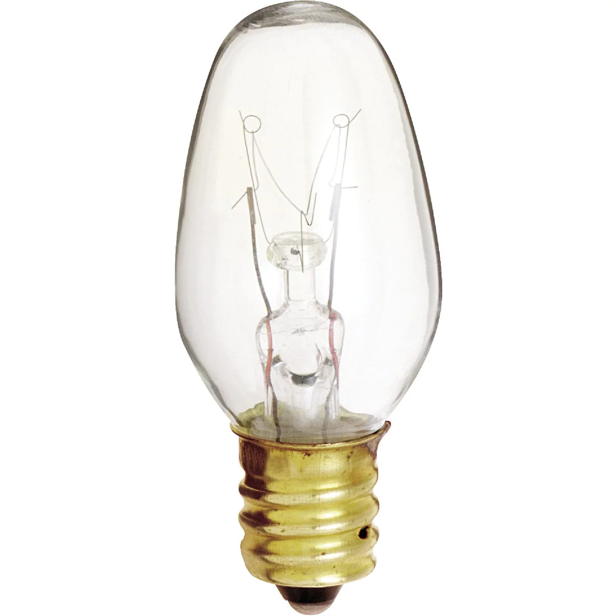 Traditional Satco 4W Clear Candelabra Base C7 Incandescent Night Light Bulb 4-Pack Casual