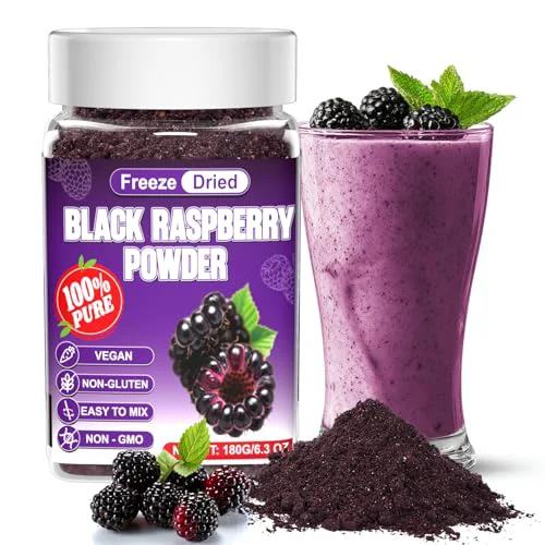 Excellent ze Dried Black Raspberry Powder 5.6438 Ounce Enhanced
