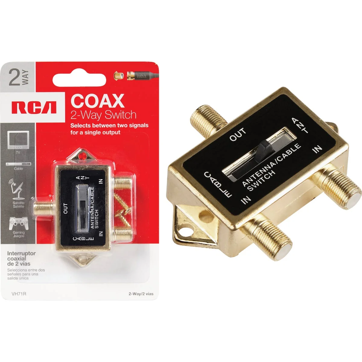 Practical RCA A B Coax Switch Certified