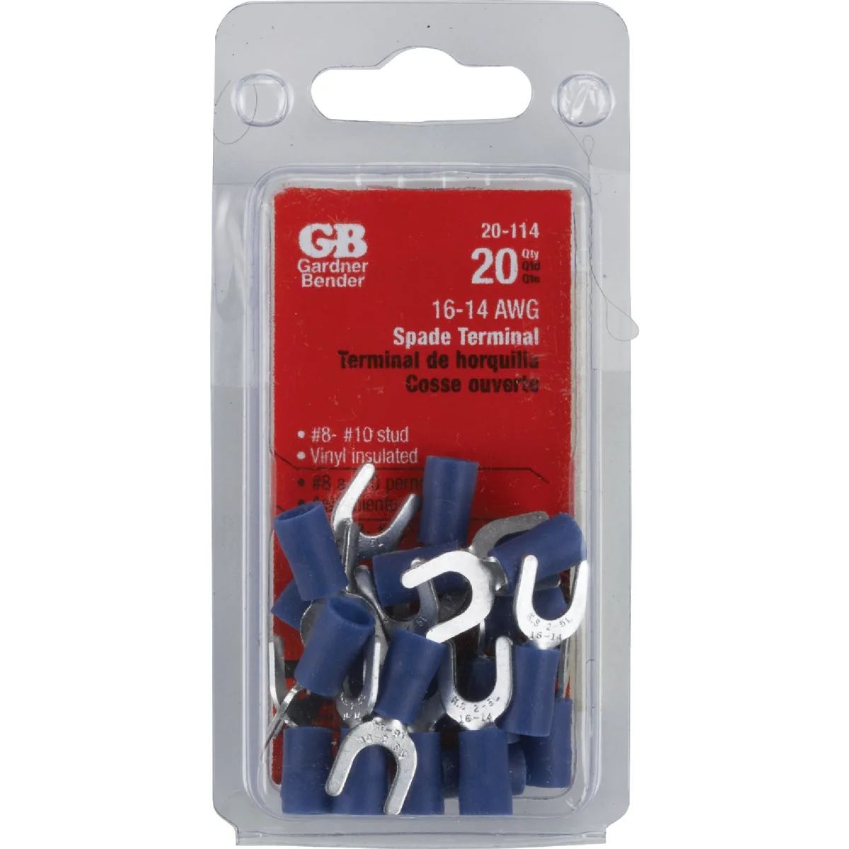 Trusted Gardner Bender 16 to 14 AWG 8 to 10 Yes Spade Terminal 20-Pack Top-Quality