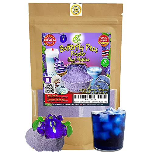 Outstanding Blue Matcha Butterfly Pea Powder 4 Oz 4 Ounce Lightweight