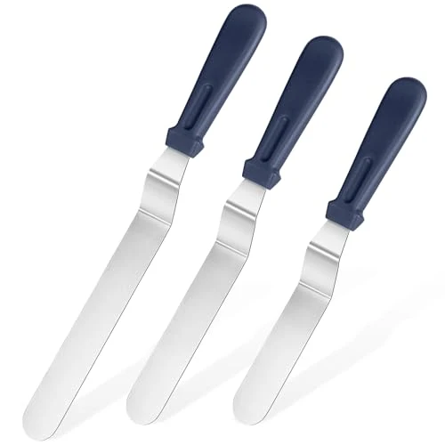 High-Quality Offset Icing Spatula Set 3 Count Premium Material