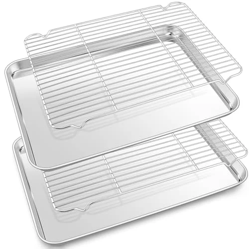 Functional 17.5 Inch Baking Sheet with Rack Set High-End