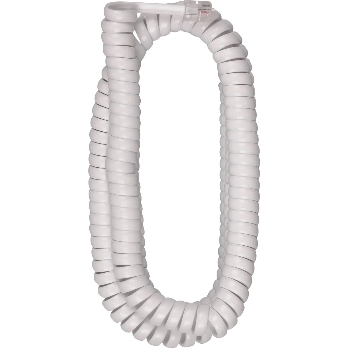 Elite RCA 25 Ft. White Phone Cord High-Performance