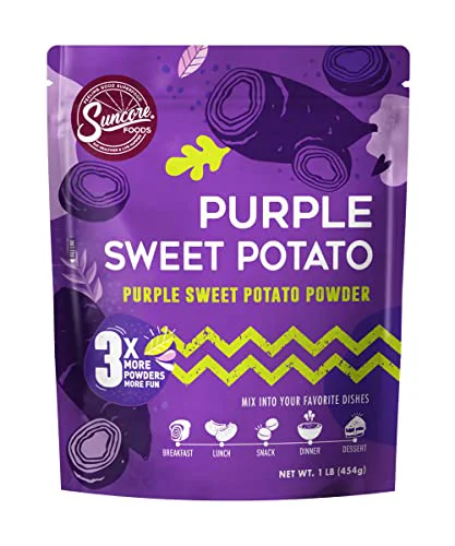 Safe Purple Sweet Potato Powder 16oz 16 Ounce Eco-Friendly