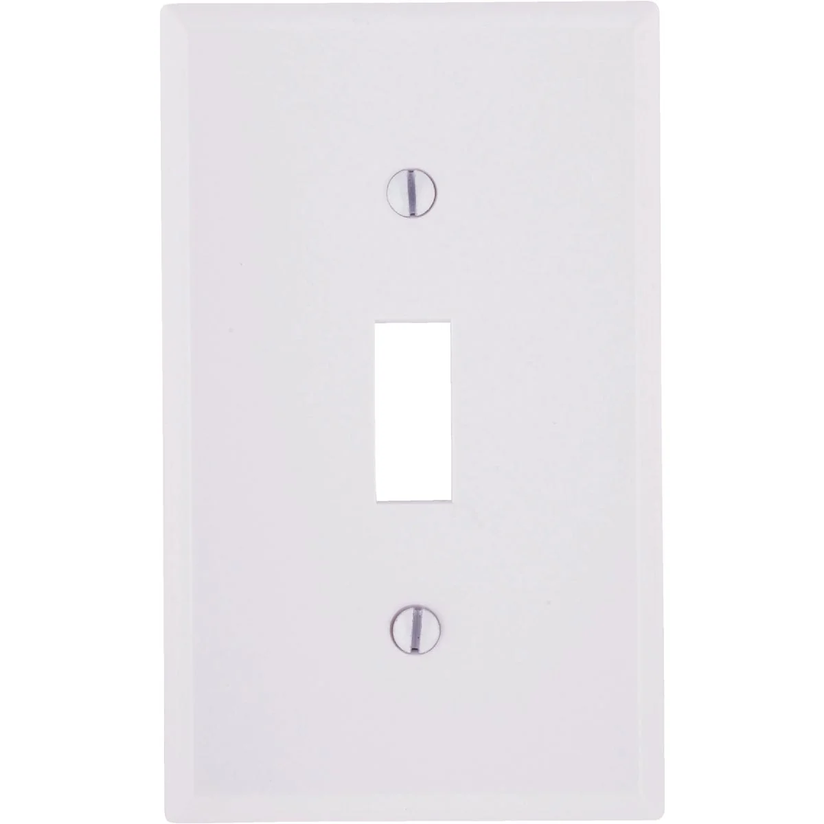 Crafted Leviton 1-Gang Plastic Toggle Switch Wall Plate White Secure