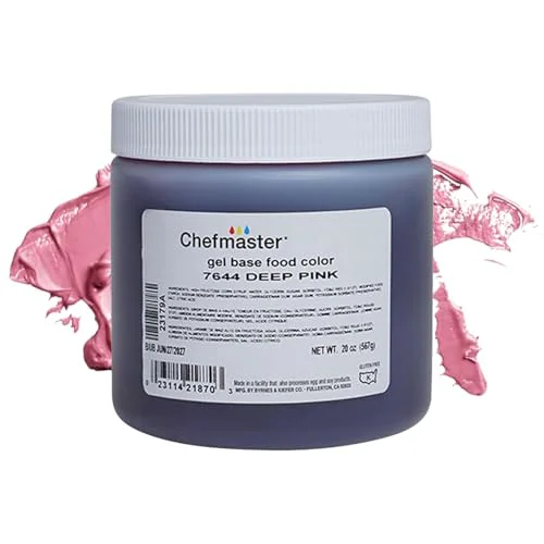 Premium Material Deep Pink Gel Food Coloring 20 Fl Oz Fine
