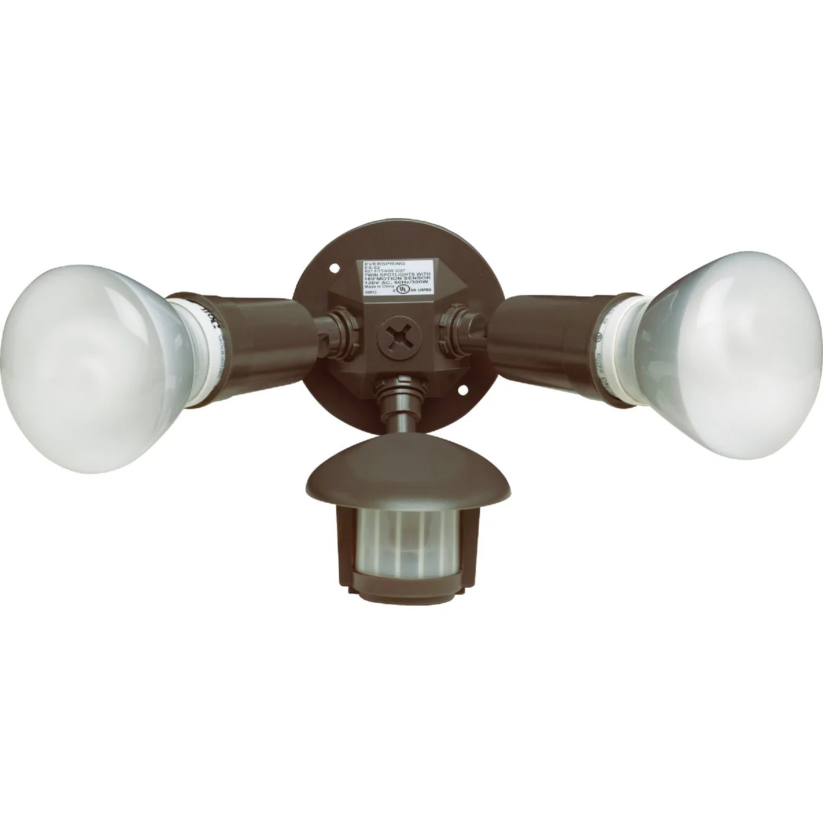 Solid Bronze Motion Sensing Dusk To Dawn Incandescent Floodlight Fixture Organic
