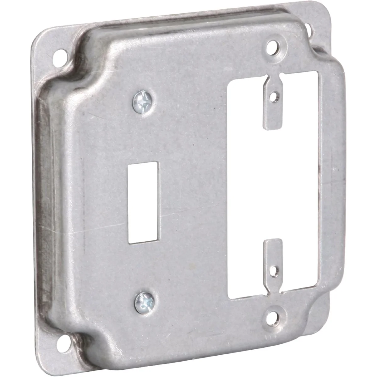 Contemporary Raco GFI Outlet and Toggle Switch 4 In. x 4 In. Square Device Cover Efficient