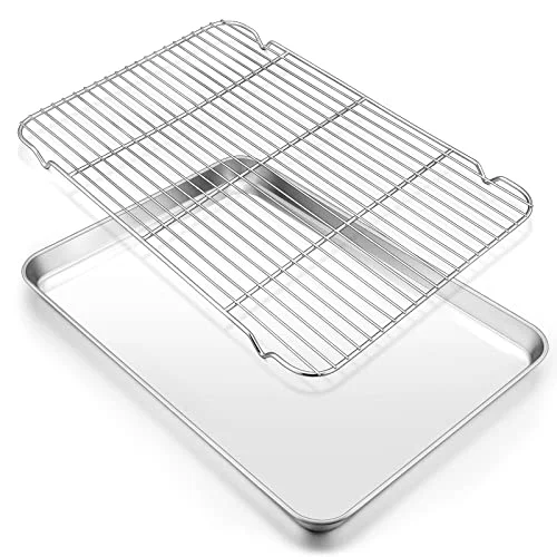 Relaxed Large Baking Sheet with Rack Set 2 Count Minimalist