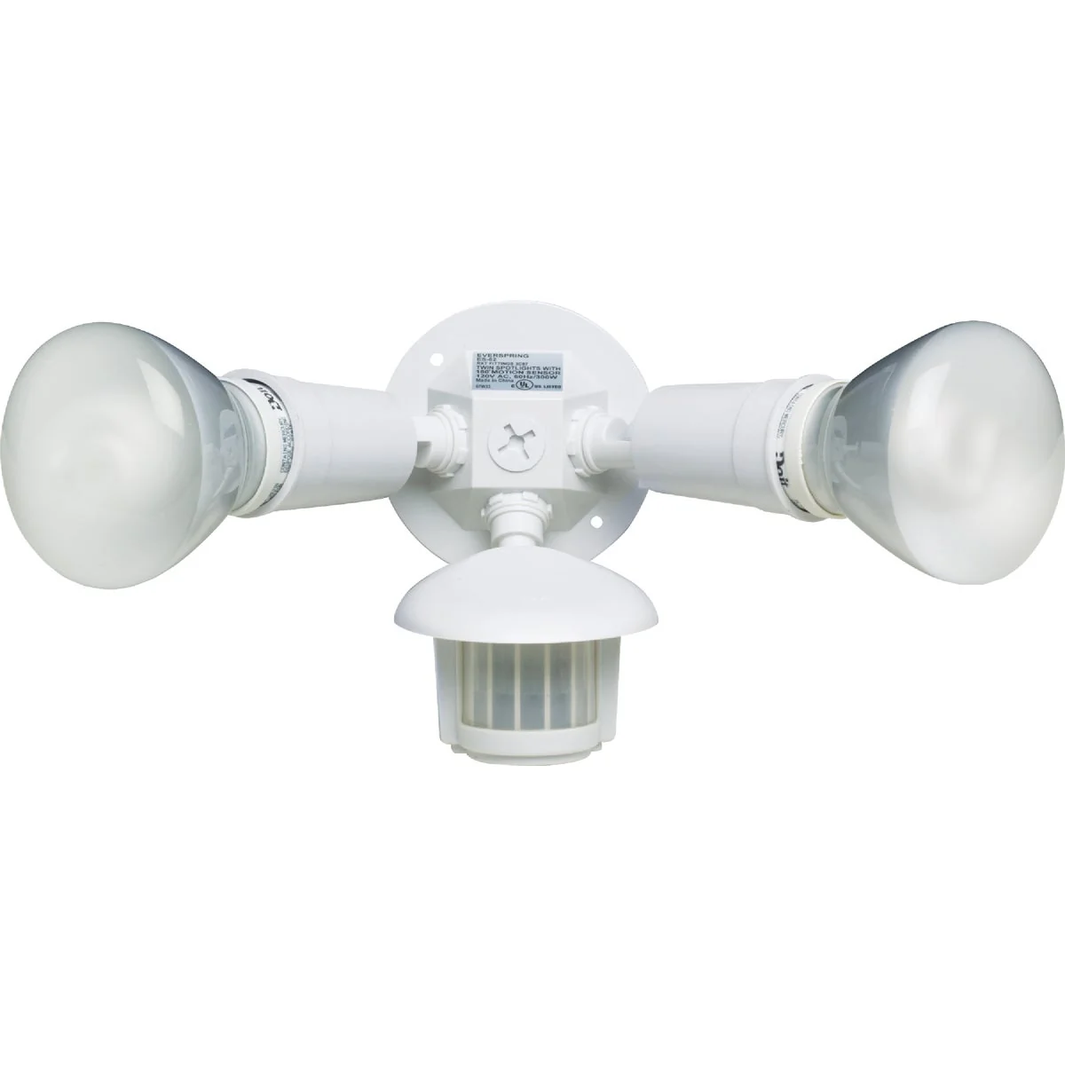 High-Grade White Motion Sensing Dusk To Dawn Incandescent Floodlight Fixture Advanced