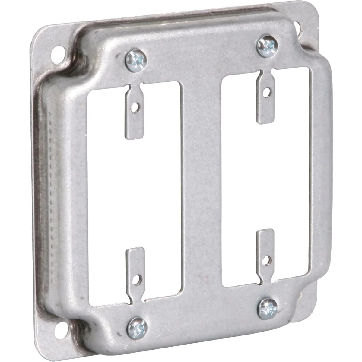 Minimalist Raco GFI 2-Outlet 4 In. x 4 In. Square Device Cover High-End