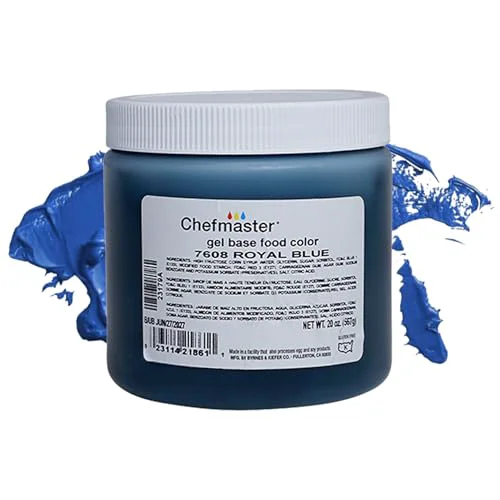 Natural Royal Blue Gel Food Coloring 20 Fl Oz Professional