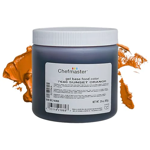 User-Friendly Sunset Orange Gel Food Coloring 20 Fl Oz Contemporary
