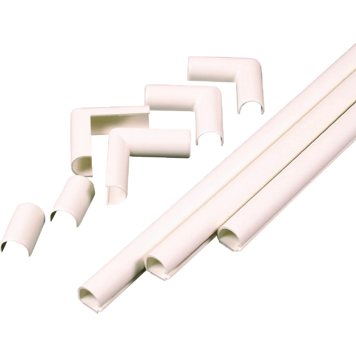Pure Wiremold CordMate 1 2 In. x 3 Ft. Ivory Channel Contemporary