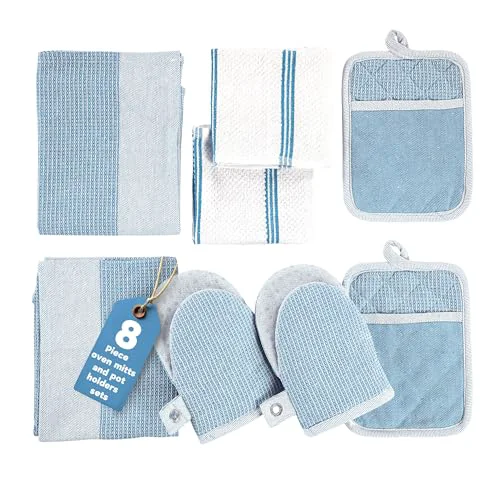 Functional Silicone Oven Mitts Set 8 Count Responsible