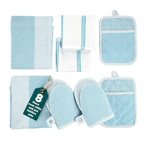 High-Quality Oven Mitts and Pot Holders Sets 8 Count Outstanding
