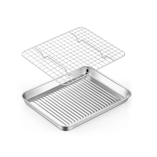 Minimalist Toaster Oven Pan with Rack 18.99 Count Quality