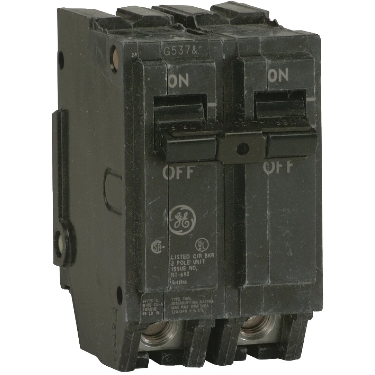 Unique GE THQL 40A Double-Pole Standard Trip Circuit Breaker Prestigious