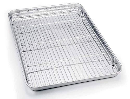 Premium Material Baking Sheet with Cooling Rack Set Solid