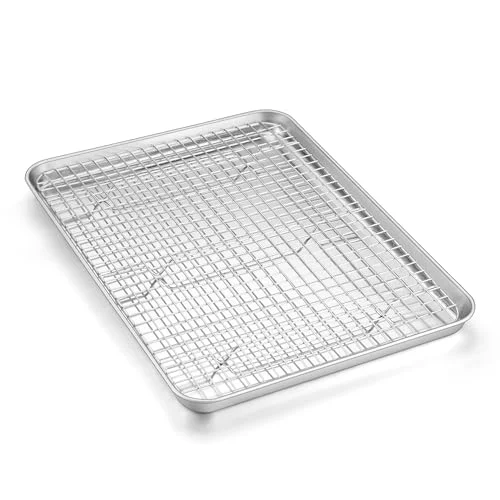 Next-Generation Baking Sheet with Wire Rack Set 2 Count Fine Crafted