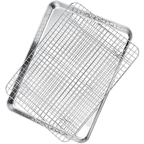 First-Class 17.5 Inch Cookie Baking Sheet Pan with Wire Rack Casual