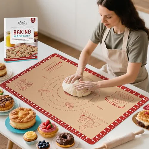 Long-Lasting Silicone Macaron Baking Mat with 10 Easy Recipes Top-Quality